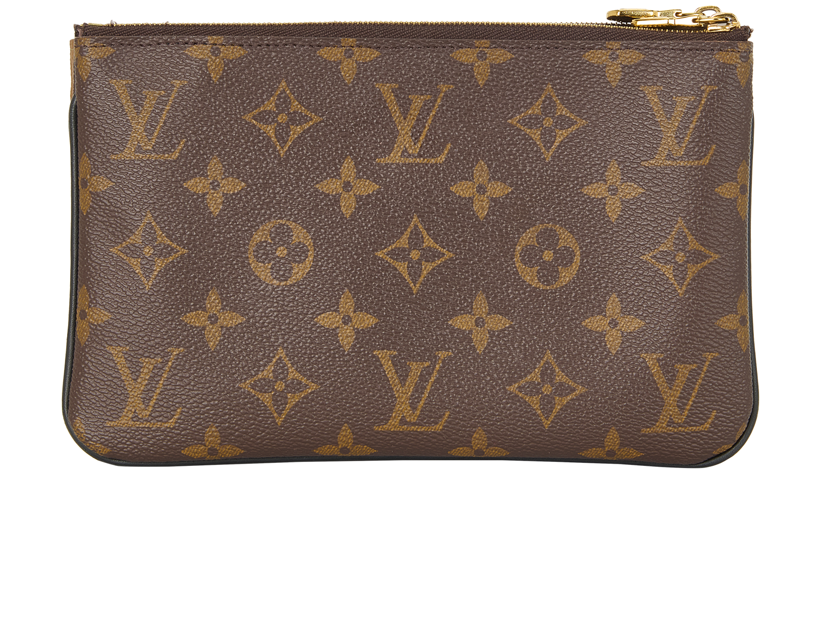 Double Pochette, &pound;795, Handbags, Brown/Tan, Canvas, Back view